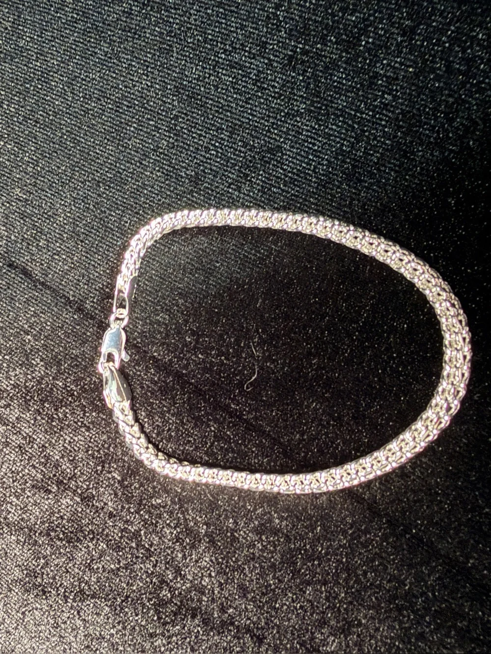 Franco 8in 4.5MM Italy 925 Stamped silver filled bracelet brand new Perfect size